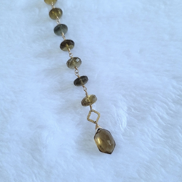 Mossy Green Quartz Pendant Necklace - Picture 15 of 16